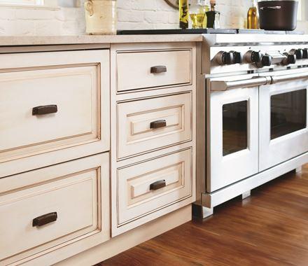 Amerock Cabinet Latch Aged Pewter 1-7/8 inch (48 mm) Length Highland Ridge 1 Pack Cabinet Hardware