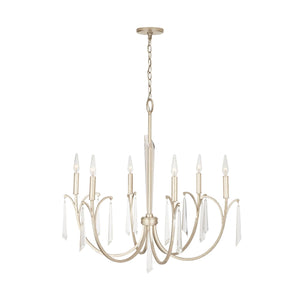 Capital Lighting 437061WG Gwyneth 6 Light Chandelier Winter Gold