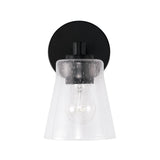 Capital Lighting 646911MB-533 Baker 1 Light Sconce Matte Black