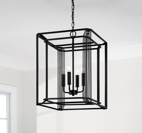Capital Lighting 546041MB Lennon 4 Light Foyer Matte Black
