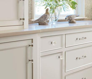Amerock Cabinet Pull Clear/Gunmetal 5-1/16 inch (128 mm) Center to Center Glacio 1 Pack Drawer Pull Drawer Handle Cabinet Hardware