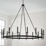 Capital Lighting 445202IH Ogden 16 Light Chandelier Brushed Black Iron