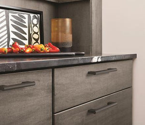 Amerock Cabinet Pull Matte Black 5-1/16 inch (128 mm) Center-to-Center Versa 1 Pack Drawer Pull Cabinet Handle Cabinet Hardware