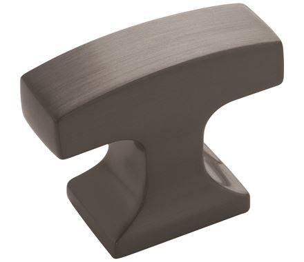 Amerock Cabinet Knob Graphite 1-5/16 inch (33 mm) Length Westerly 1 Pack Drawer Knob Cabinet Hardware