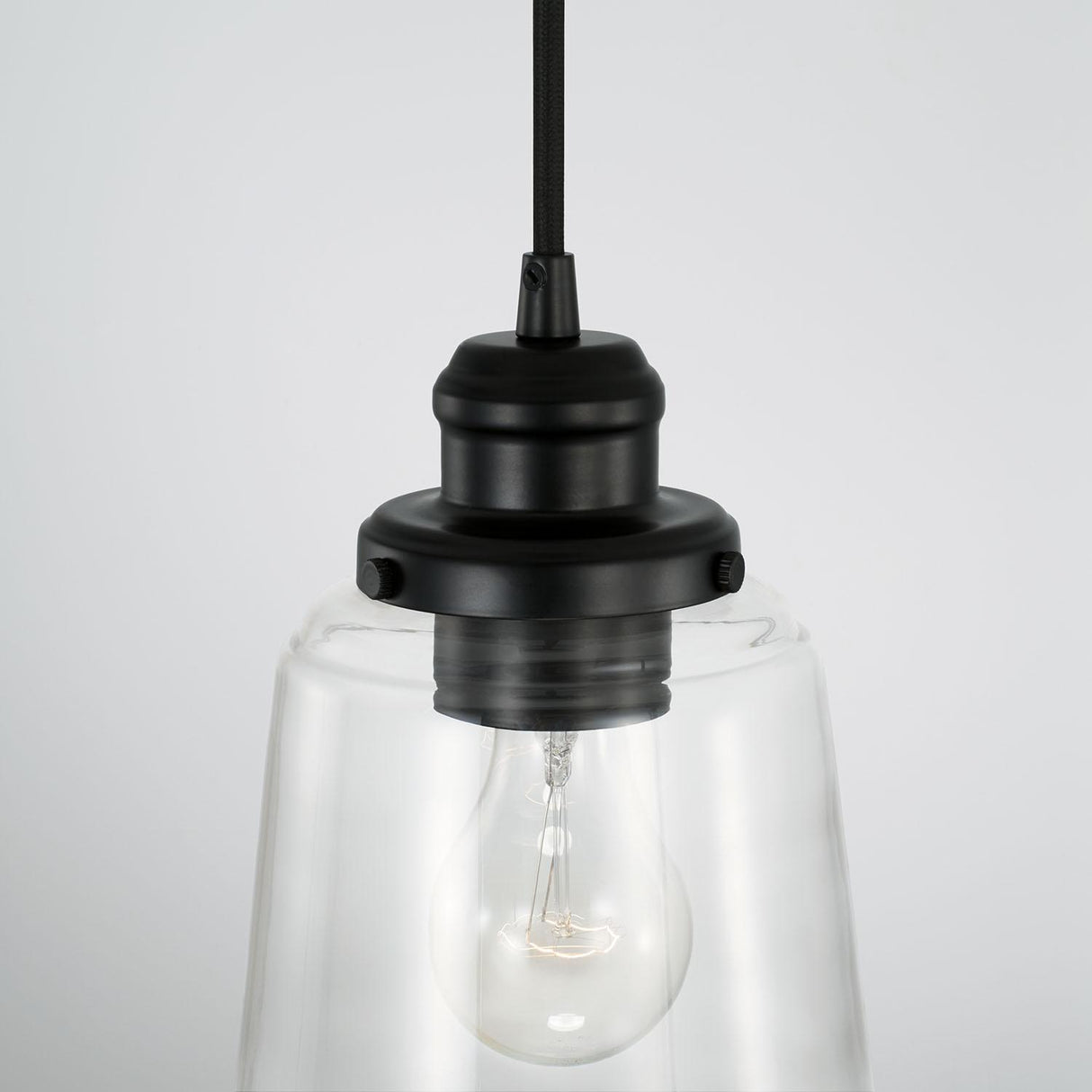 Capital Lighting 3718MB-135 Fallon 1 Light Pendant Matte Black