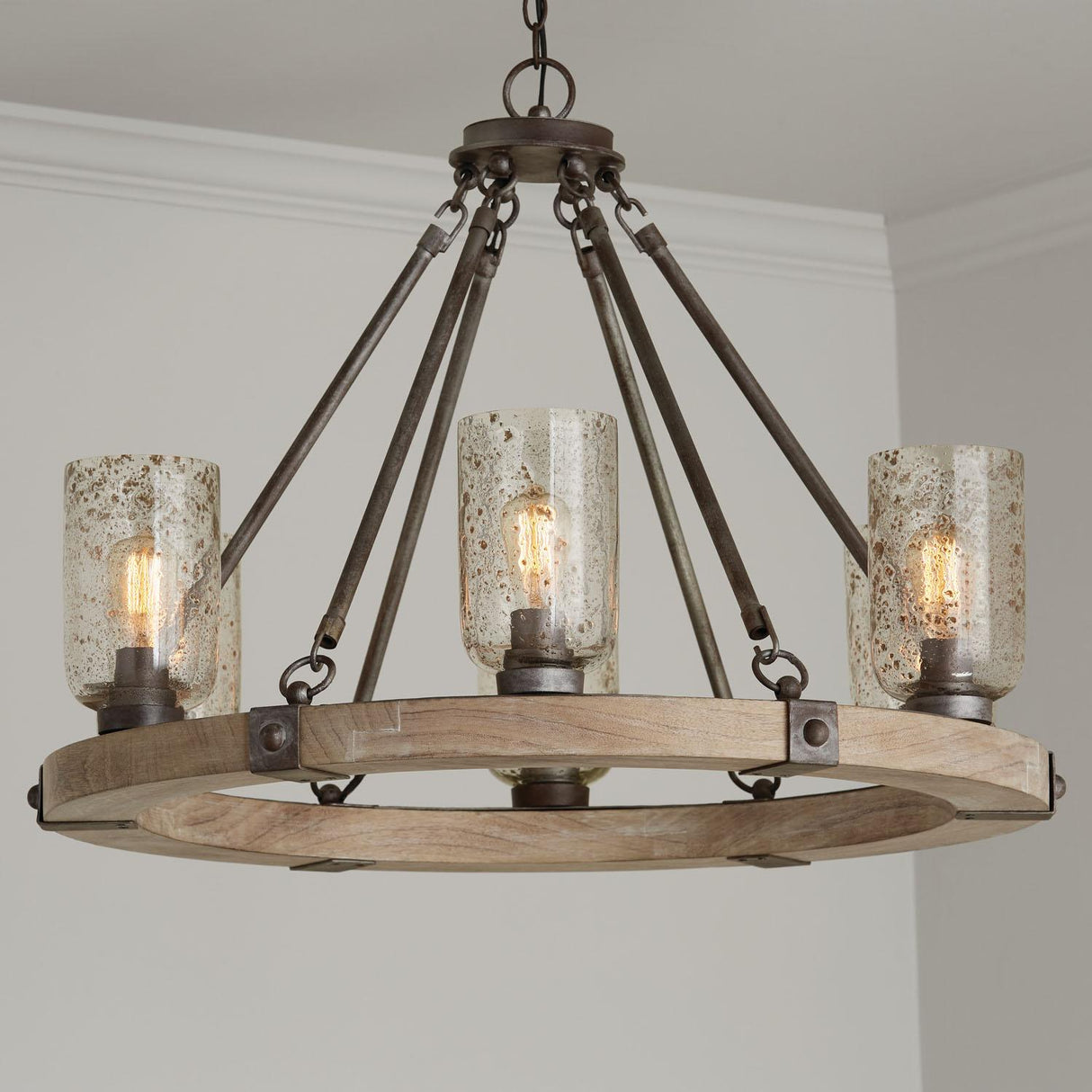 Capital Lighting 434961UW-482 Nolan 6 Light Chandelier Urban Wash