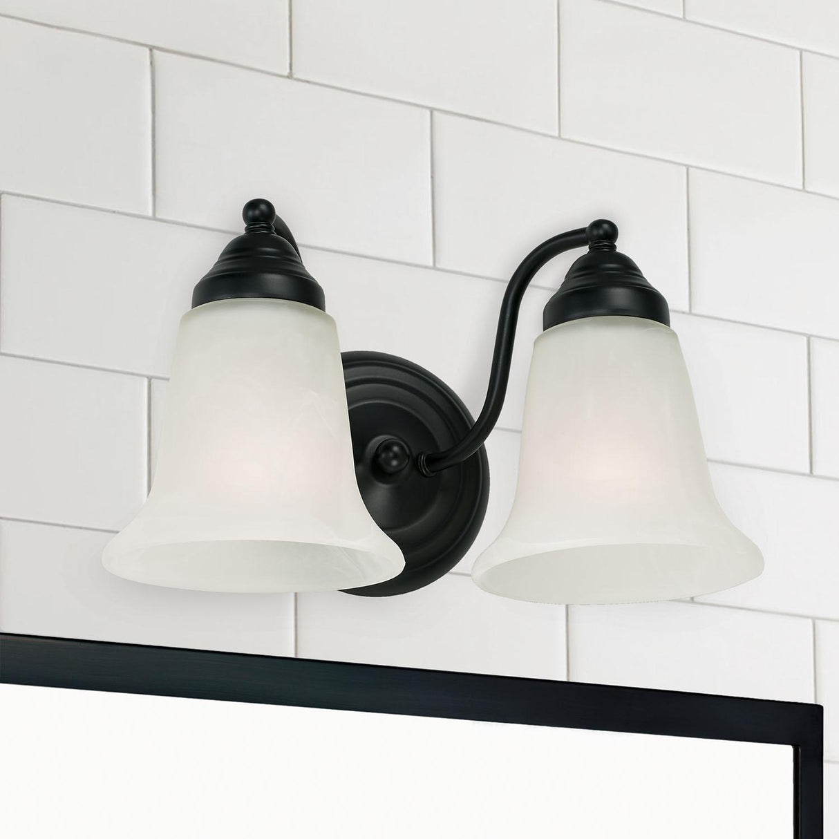 Capital Lighting 1362MB-117 Brady 2 Light Vanity Matte Black