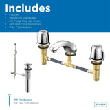 Gerber G004307161 Chrome Classics Two Handle Lavatory Faucet W/ Metal Handles ...