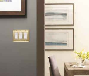 Amerock Wall Plate Golden Champagne 3 Rocker Switch Plate Cover Candler 1 Pack Decora Wall Plate Light Switch Cover