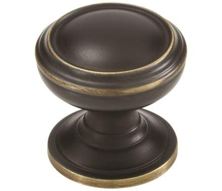 Amerock Cabinet Knob Venetian Bronze 1-1/4 inch (32 mm) Diameter Revitalize 1 Pack Drawer Knob Cabinet Hardware