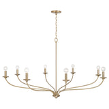 Capital Lighting 449981MA Dolan 8 Light Chandelier Matte Brass