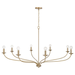 Capital Lighting 449981MA Dolan 8 Light Chandelier Matte Brass