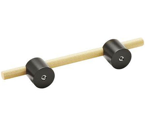 Amerock Cabinet Pull Matte Black/Matte Gold 3-3/4 inch (96 mm) Center to Center Transcendent 1 Pack Drawer Pull Drawer Handle Cabinet Hardware