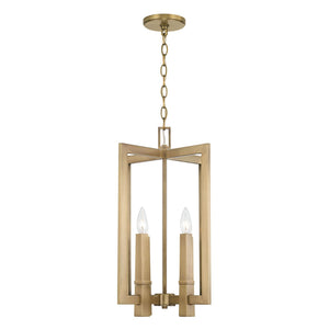 Capital Lighting 549641AD Blake 4 Light Foyer Aged Brass
