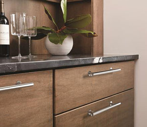 Amerock Cabinet Pull Polished Chrome 3-3/4 inch (96 mm) Center-to-Center Radius 1 Pack Drawer Pull Cabinet Handle Cabinet Hardware