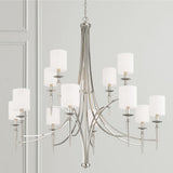 Capital Lighting 442601PN-701 Abbie 12 Light Chandelier Polished Nickel