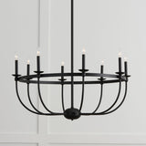 Capital Lighting 425181MB Rylann 8 Light Chandelier Matte Black