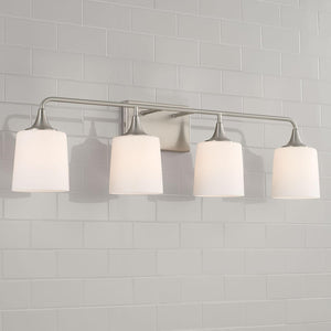 Capital Lighting 148941BN-541 Presley 4 Light Vanity Brushed Nickel