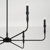 Capital Lighting 450362XK Paloma 6 Light Chandelier Textured Black