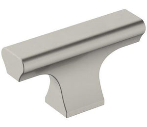 Amerock Cabinet Knob Satin Nickel 2 inch (51 mm) Length Status 1 Pack Drawer Knob Cabinet Hardware