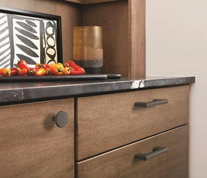 Amerock Cabinet Pull Matte Black 3-3/4 inch (96 mm) Center-to-Center Versa 1 Pack Drawer Pull Cabinet Handle Cabinet Hardware