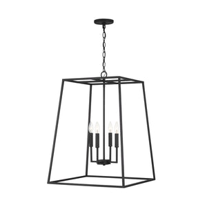 Capital Lighting 337341BI Clint 4 Light Pendant Black Iron