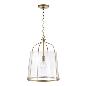 Capital Lighting 347011AD Madison 1 Light Pendant Aged Brass