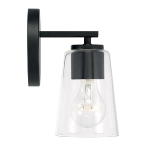Capital Lighting 648611MB-537 Portman 1 Light Sconce Matte Black