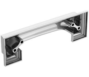 Amerock Cabinet Cup Pull Polished Chrome 3 inch & 3-3/4 inch (76mm & 96 mm) Center-to-Center Appoint 1 Pack Drawer Pull Cabinet Handle Cabinet Hardware