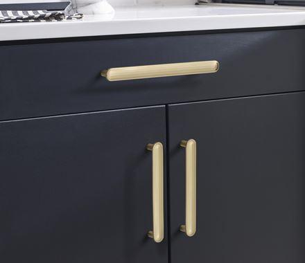 Amerock Cabinet Pull Golden Champagne 7-9/16 inch (192 mm) Center to Center Concentric 1 Pack Drawer Pull Drawer Handle Cabinet Hardware