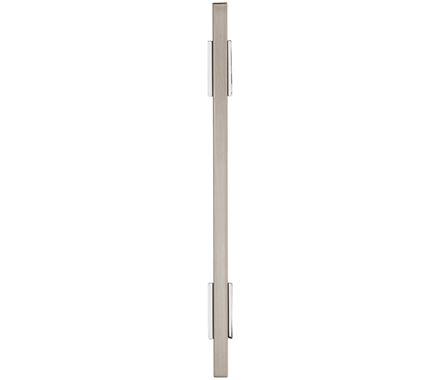 Amerock Cabinet Pull Polished Chrome/Satin Nickel 5-1/16 inch (128 mm) Center to Center Urbanite 1 Pack Drawer Pull Drawer Handle Cabinet Hardware
