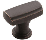 Amerock Cabinet Knob Dark Oiled Bronze 1-3/8 inch (35 mm) Length Highland Ridge 1 Pack Drawer Knob Cabinet Hardware