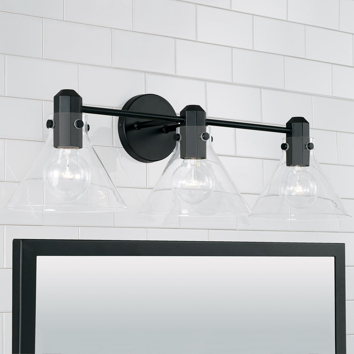Capital Lighting 145831MB-528 Greer 3 Light Vanity Matte Black