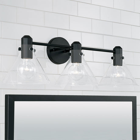 Capital Lighting 145831MB-528 Greer 3 Light Vanity Matte Black