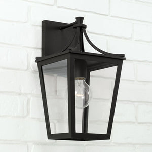 Capital Lighting 947911BK Adair 1 Light Outdoor Wall Lantern Black