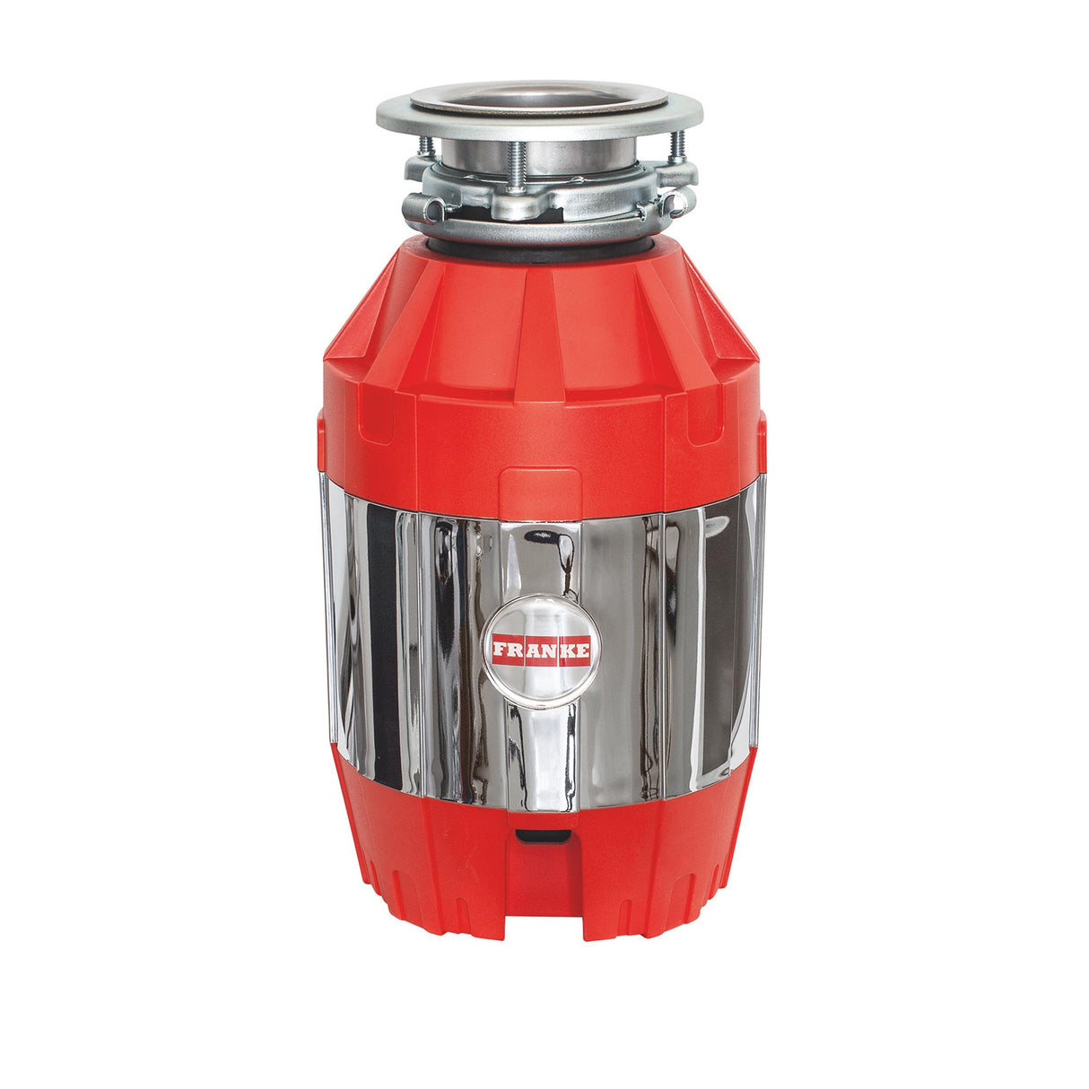 FRANKE FWDJ75 3/4 Horse Power Continuous Feed Waste Disposer Torque Master 2700 RPM Jam-Resistant DC Motor with Silverguard in Red/Chrome
