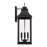 Capital Lighting 946441BK Bradford 4 Light Outdoor Wall Lantern Black