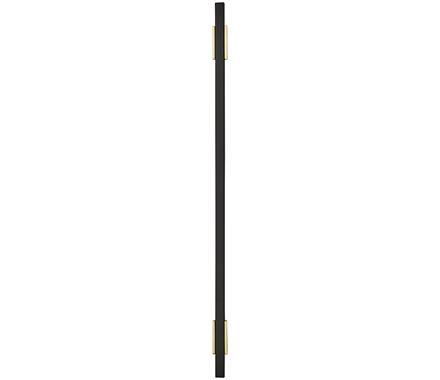 Amerock Cabinet Pull Brushed Gold/Matte Black 10-1/16 inch (256 mm) Center to Center Urbanite 1 Pack Drawer Pull Drawer Handle Cabinet Hardware