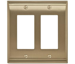 Amerock Wall Plate Golden Champagne 2 Rocker Switch Plate Cover Candler 1 Pack Decora Wall Plate Light Switch Cover