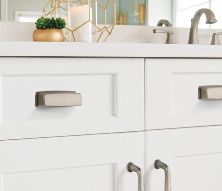 Amerock Cabinet Cup Pull Weathered Nickel 3-3/4 inch (96 mm) Center to Center Kane 1 Pack Drawer Pull Drawer Handle Cabinet Hardware