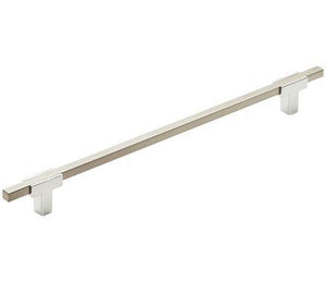 Amerock Cabinet Pull Brushed Gold/Black Chrome 10-1/16 inch (256 mm) Center to Center Urbanite 1 Pack Drawer Pull Drawer Handle Cabinet Hardware
