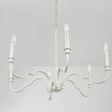 Capital Lighting 438561WW Demi 6 Light Chandelier Winter White