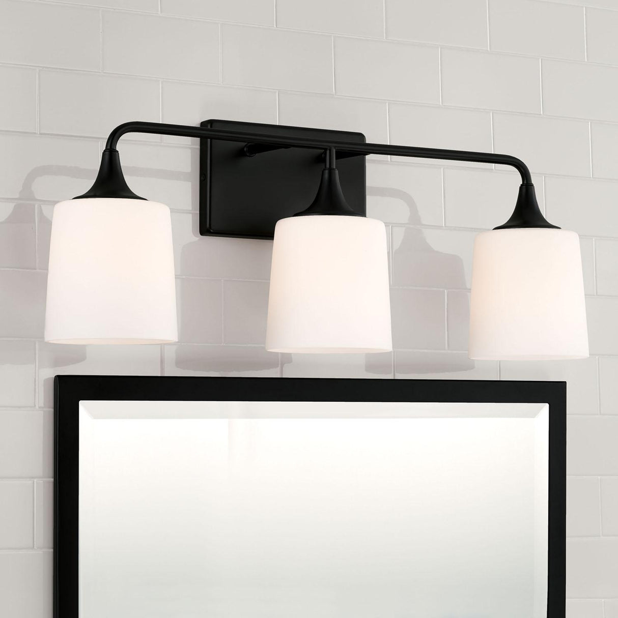 Capital Lighting 148931MB-541 Presley 3 Light Vanity Matte Black
