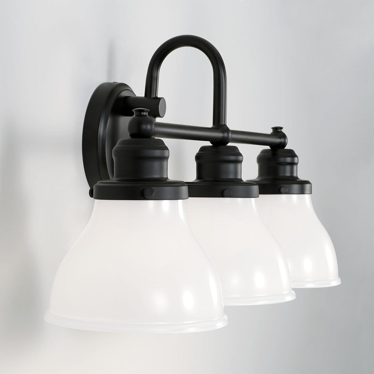 Capital Lighting 8303MB-128 Baxter 3 Light Vanity Matte Black