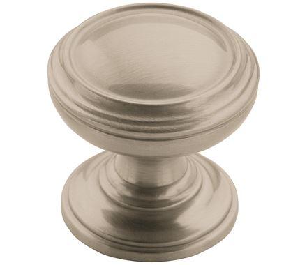 Amerock Cabinet Knob Satin Nickel 1-1/4 inch (32 mm) Diameter Revitalize 1 Pack Drawer Knob Cabinet Hardware