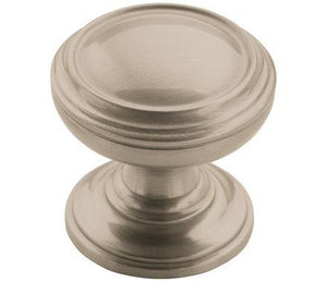 Amerock Cabinet Knob Satin Nickel 1-1/4 inch (32 mm) Diameter Revitalize 1 Pack Drawer Knob Cabinet Hardware