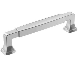 Amerock Cabinet Pull Polished Chrome 5-1/16 inch (128 mm) Center-to-Center Stature 1 Pack Drawer Pull Cabinet Handle Cabinet Hardware