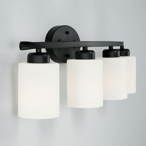 Capital Lighting 115241MB-338 Dixon 4 Light Vanity Matte Black