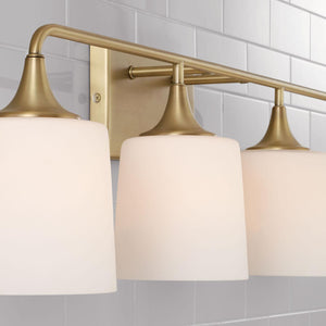 Capital Lighting 148941AD-541 Presley 4 Light Vanity Aged Brass