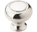 Amerock Cabinet Knob Polished Chrome 1-1/4 inch (32 mm) Diameter Everyday Heritage 1 Pack Drawer Knob Cabinet Hardware